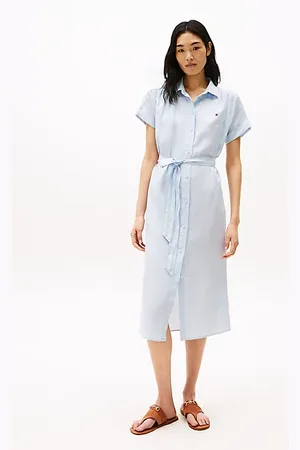 Tommy Hilfiger Vestido camisero midi