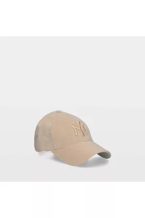 Gorra curva beige ajustable para mujer 9FORTY Monogram de New York Yankees  MLB de New Era