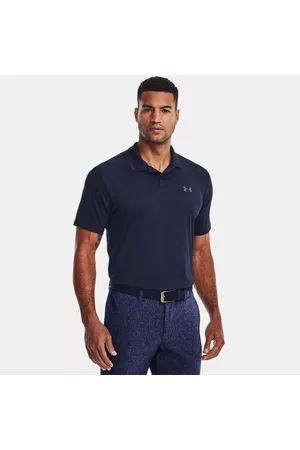 Under Armour Polo Matchplay para hombre Midnight Marino / Pitch Gris L