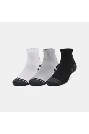 Under Armour Calcetines tobilleros Performance Tech unisex - Paquete de 3 Mod / Blanco / Jet L