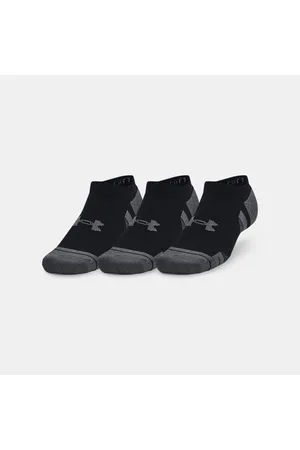 Under Armour Calcetines invisibles de algodón Performance unisex - Paquete de 3 / / Pitch Gris L