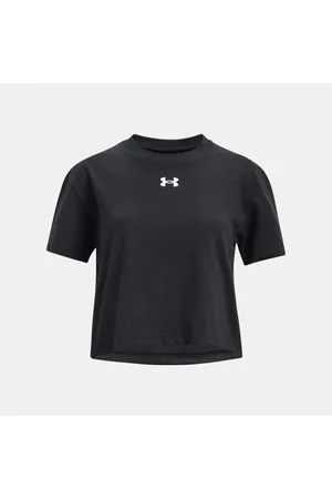 Remera Under Armour Niña Sportstyle Graphic Manga Corta Negra en