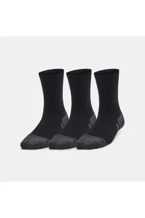 Under Armour Calcetines largos Performance Tech para niño/a - Paquete de 3 / / Jet Gris M