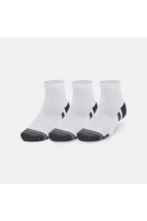 Under Armour Paquete de 3 calcetines de algodón Performance unisex / / Pitch Gris L