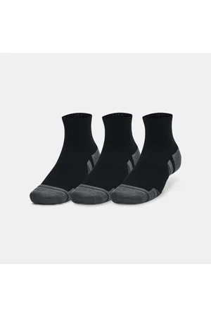 Under Armour Paquete de 3 calcetines de algodón Performance unisex / / Pitch Gris L
