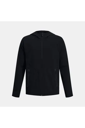 Under Armour Chaqueta con cremallera completa Unstoppable para niño / Pitch Gris YLG (149 - 160 cm)