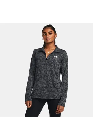 Under Armour Parte de arriba con media cremallera Tech™ Twist para mujer / Blanco L