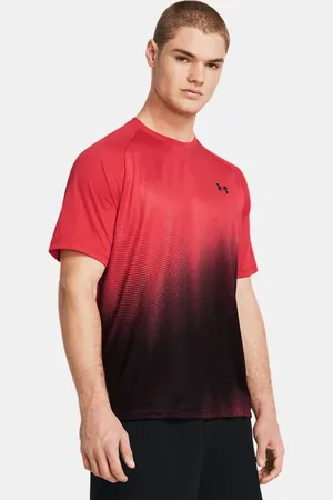 camiseta técnica manga corta under armour TIGER rojo