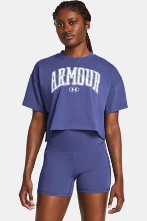 Remera Entrenamiento Under Armour Logo Heavyweight Mujer