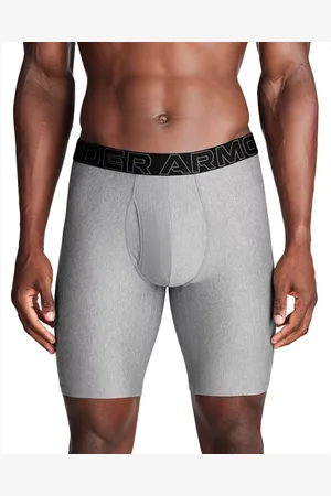Under Armour Bóxer de 23 cm Performance Tech™ Boxerjock® para hombre - Paquete de 3 Acero Full Heather / Castlerock Full Heather / Castlerock L