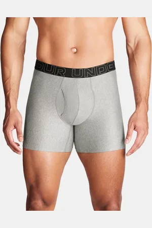 Under Armour Bóxer de 15 cm Performance Tech™ Boxerjock® para hombre - Paquete de 3 Acero Full Heather / Castlerock Full Heather / Castlerock L