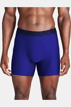 Under Armour Bóxer de 15 cm Performance Tech™ Boxerjock® para hombre - Paquete de 3 Royal / Acero Full Heather / Royal L