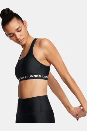 Under Armour Sujetador deportivo de sujeción media y espalda cruzada Armour® para mujer / / Blanco L