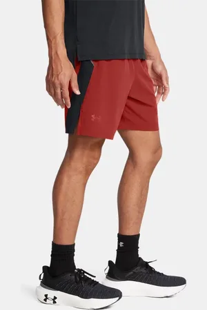 Under Armour Pantalón corto de 18 cm Launch Elite para hombre Earthen / Negro / Reflectante L
