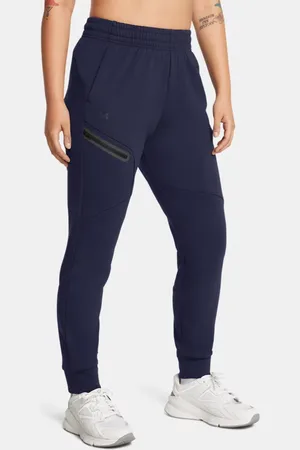Under Armour Joggers Unstoppable Fleece para mujer Midnight Marino / Negro L