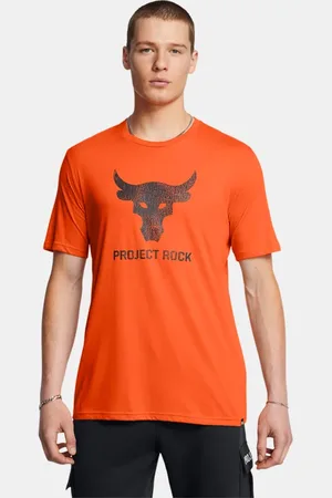 Under Armour Camiseta de manga corta estampada Project Rock Payoff para hombre Team / Negro M