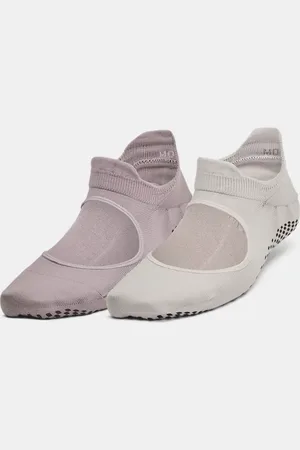 Under Armour Calcetines Breathe Balance para mujer - Paquete de 2 Tetra / Matter / Blanco Quartz S