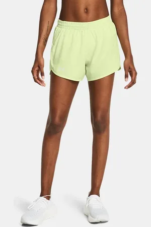 Under Armour Pantalón corto de 7 cm Fly-By para mujer Retro / Retro / Reflectante XL