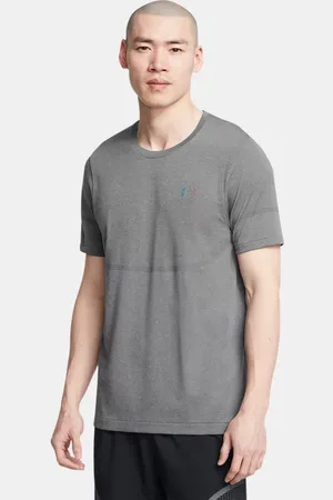 Under Armour Camiseta de manga corta Vanish Elite Seamless para hombre Castlerock / Negro XL