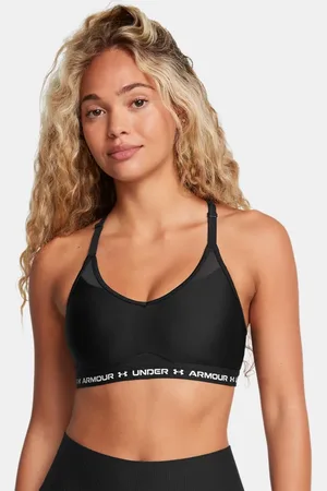 Under Armour Sujetador deportivo Crossback Low para mujer / Blanco L
