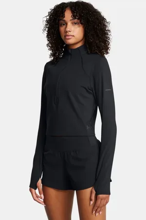 Under Armour Parte de arriba con media cremallera Launch Elite para mujer / Reflectante L