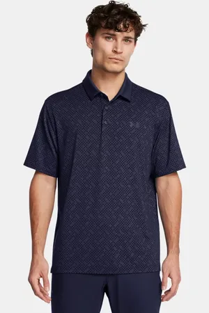 Under Armour Polo Playoff 3.0 Check Jacqrd para hombre Midnight Marino / Midnight Marino M