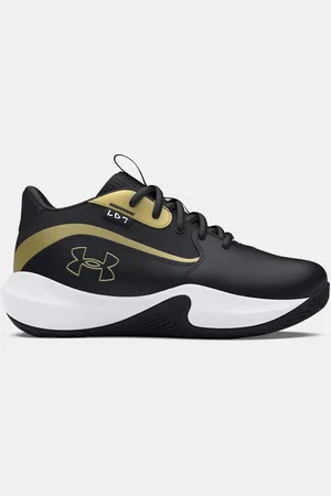 Under Armour Zapatillas de baloncesto Pre-School Lockdown 7 / / Metalico Oro 32