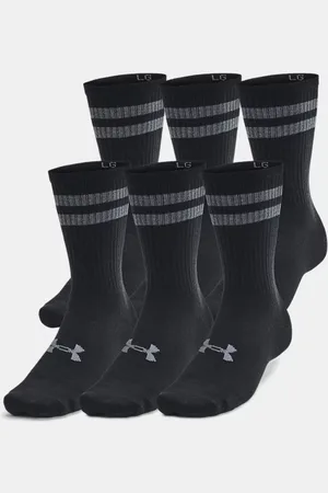 Under Armour Calcetines altos Essential unisex - Paquete de 6 / / Negro L