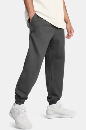 Under Armour Joggers Curry Splash para hombre Castlerock Full Heather / Negro L