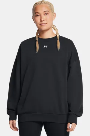 Under Armour Sudadera Rival Fleece Oversized para mujer / Blanco L