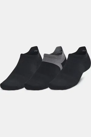Under Armour Calcetines invisibles con presilla ArmourDry® Run Lite unisex - Paquete de 3 / / Reflectante L