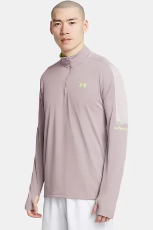 Under Armour Camiseta con cremallera de ¼ Tech™ para hombre Tetra / Tetra / Morph Verde XL