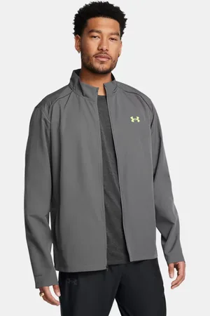 Under Armour Chaqueta Launch para hombre Castlerock / Jet / Reflectante 3XL
