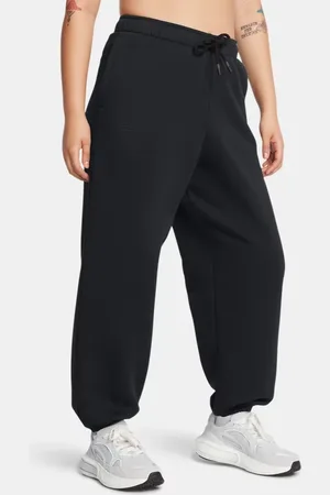 Under Armour Pantalón Icon Fleece Oversized Wordmark para mujer / M