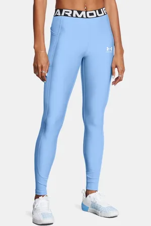 Under Armour Leggings HeatGear® Rib para mujer Horizon / Blanco L