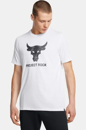 Under Armour Camiseta de manga corta estampada Project Rock Payoff para hombre / Negro L