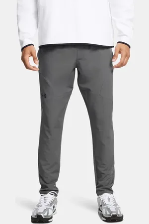 Under Armour Pantalón ajustado Unstoppable para hombre Castlerock / Negro 3XL