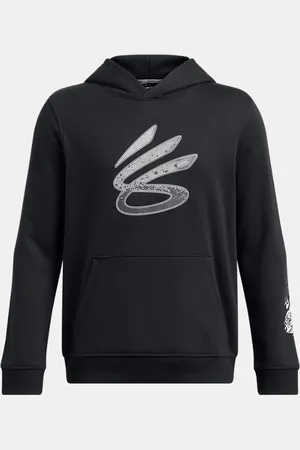 Under Armour Sudadera con capucha Curry Splash para niño / Blanco YLG (149 - 160 cm)