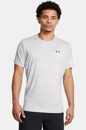 Under Armour Camiseta de manga corta con estampado Vanish Elite Vent para hombre Halo / Negro XL