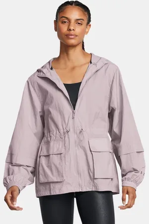 Under Armour Chaqueta Crinkle Woven para mujer Tetra / Tetra L