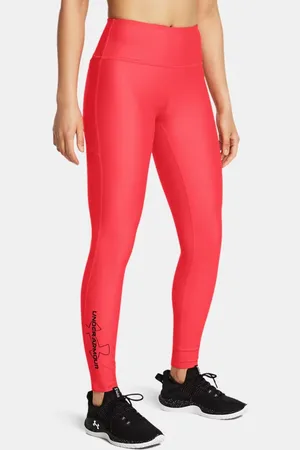 Under Armour Leggings Tech™ Branded para mujer Racer / Negro / Cardinal L