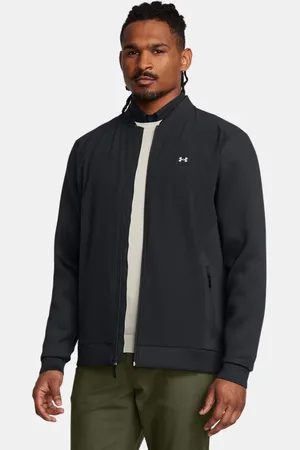 Under Armour Chaqueta con cremallera completa Drive Pro Storm Hybrid para hombre / Metalico Plata L