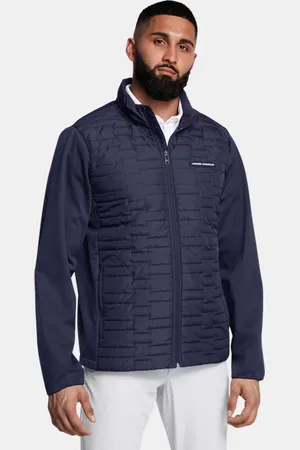 Under Armour Chaqueta con aislamiento Drive Pro para hombre Midnight Marino / Metalico Plata L