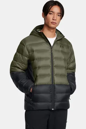 Under Armour Chaqueta con capucha Legend Down para hombre Marine OD / Negro / Negro L