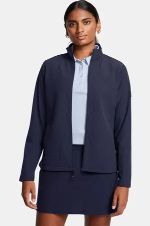 Under Armour Chaqueta Drive Pro Storm Lightweight Insulated para mujer Midnight Marino / Metalico Plata L