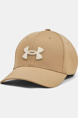 Under Armour Gorra ajustable Blitzing para hombre Camel / Summit Blanco TALLA ÚNICA