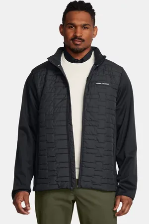 Under Armour Chaqueta con aislamiento Drive Pro para hombre / Metalico Plata L