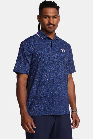 Under Armour Polo Iso-Chill Verge para hombre Tech / Flare Naranja / Flare Naranja L