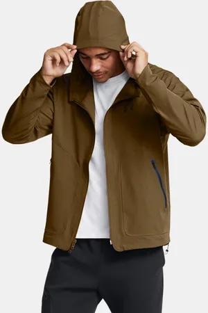 Under Armour Chaqueta Unstoppable Left Chest para hombre Coyote / Negro 3XL