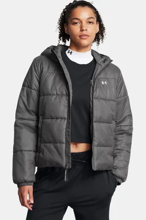 Under Armour Chaqueta Lightweight Insulated para mujer Castlerock / Blanco L